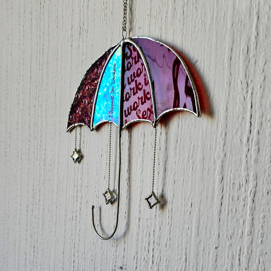 Vitrail Parapluie Rouge SWIW