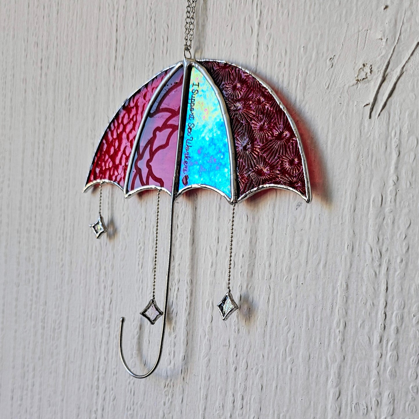 Vitrail Parapluie Rouge SWIW