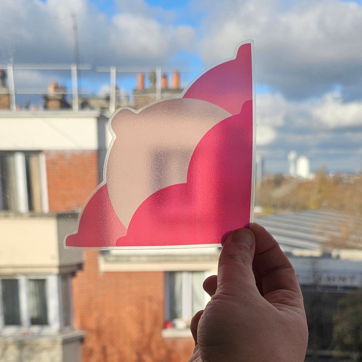 Sticker angle de fenêtre