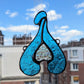 Clicli Mini Bleu florentine et transparent irisé