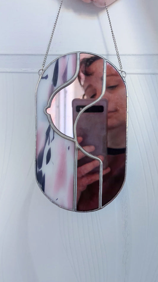 Miroir Boobs sans téton droit - Collection "Octobre Rose"