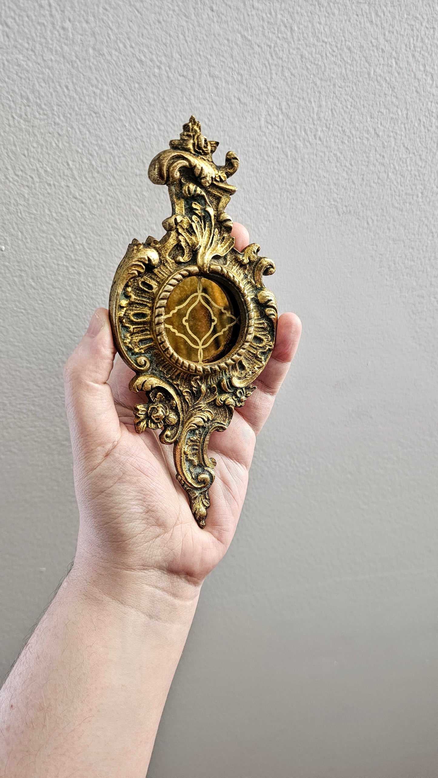 Mini Miroir décoratif gravé