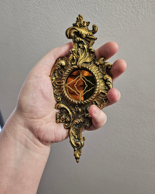 Mini Miroir décoratif gravé